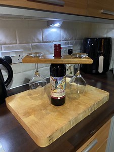 Wine Caddy / Wine Glass Holder / Glass Holder / Wine Bottle Caddy / Home Decor / House Warming Gift - Etsy UK