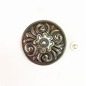 [Hot Item] High Quality Retro Style Alloy Metal Flower Pattern Conchos for Leather