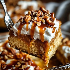 EASY RECIPE for Caramel Apple Poke Cake : Decadent Homemade Dessert (printable PDF) - Etsy