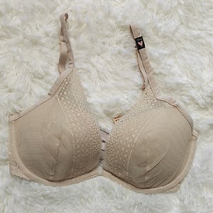 Lace Nude Incredible plung Bra By Victoria's Secret Lace NWT