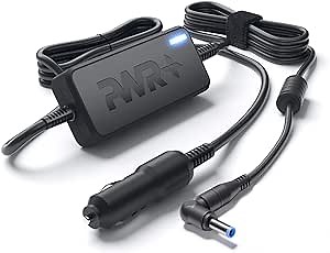 Pwr for HP CAR Charger 15 17 Laptop Probook Elitebook Notebook: USA UL Listed Extra Long Cord Power Adapter 250 255 430 450 640 650 840 G2 G3 G4 G5 G6 x360 M6 Chromebook 11 G4 G5 EE 710412-001