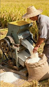 Rice husk separator is simple and efficient#shorts #farmer #fruit #nature #agriculture #farming