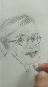 How to draw Stephen Hawking #my artwork #pencil sketch easy drawing #shortsvideo# 🖤🖤🖤