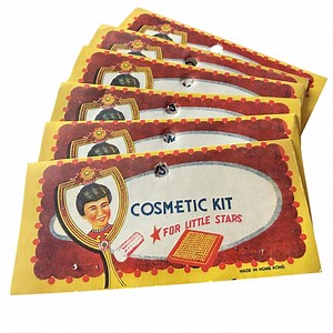 1pc COSMETIC TOY HEADER 5" Vintage Make up Ephemera Aged Single Sided Card - Etsy