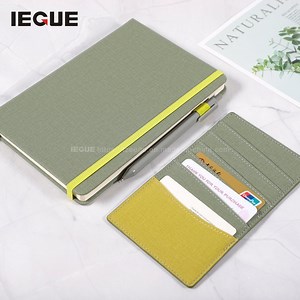 [Hot Item] Hardcover Leather Notebook for Business Office with ID Card Pocket