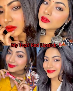 My Top 7 Red lipstick 💄for Brown Skin| 150 Taka theke start lipstick 😱 | Khadija Akter