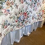 Ruffled Twin XL Dorm Bed Skirt, 100% Microfiber, Burgundy, Extra Long 42-Inch Drop, Tailored for College Dorm Beds, Wrinkle-Resistant, Soft & Durable Dust Ruffle, Twin Extra Long Size Skirt