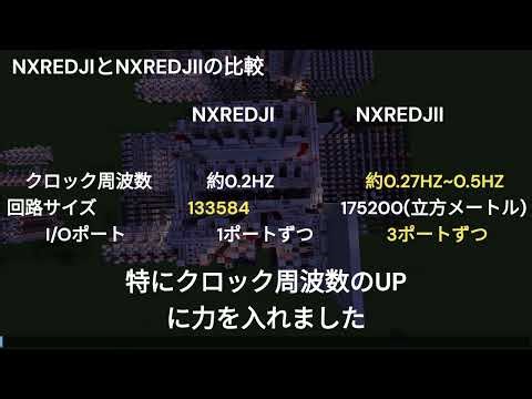 マイクラで赤石CPUを作った！