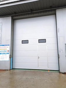 [Hot Item] Auto Galvanized Steel Warehouse Industrial Sectional Automatic Safety Overhead Sliding Garage Lifting Exterior Doors