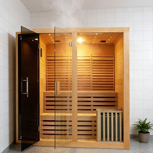 Luxury Sauna House Design with Wood Sauna Room and Advanced Sauna Steam Technology