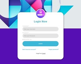Login form web design - CSS Template by Nicepage