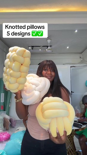 Handmade Knotted Pillows for Room Decor