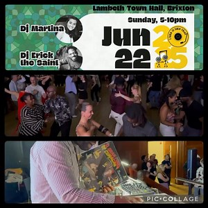 Sunday matinee at alambeth Town hall this month 🤩🎶 Summer vibes with Dj Martina and Erick bringing fantastic flavour to the dance floor! Join early and enjoy a top class with two very talented teachers, Olya and Yuri who will warm you up for the dancing to come. Sunday afternoon with quality salsa on vinyl on the very spacious and fully air-conditioned Lambeth Town Hall in Brixton, two minutes walk from Victoria Line tube station in Brixton. 5-10pm Sunday 22nd of June 2025, Lambeth Town hall, 
