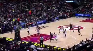 Luol Deng gets up for the two-hand slam! | NBA