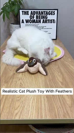 This Realistic Cat Plush Toy Will Fool Your Cat! 🐱