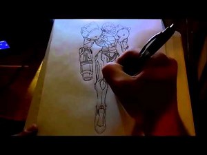 How to Draw Samus Aran - (Metroid Prime)