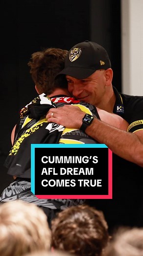Go behind-the-scenes as Sam Cumming finds out he will make his AFL debut 🙌 #afl #richmondfc #bts #debut