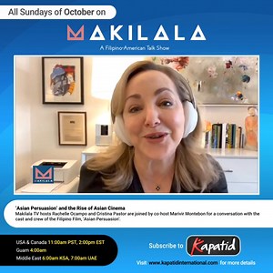 'Asian Persuasion' and the Rise of Asian Cinema Makilala TV hosts Rachelle Ocampo and Cristina Pastor are joined by co-host Marivir Montebon for a conversation with the cast and crew of the Filipino Film, 'Asian Persuasion'. Don't miss out on the discussions. Catch it all Sundays of October on Kapatid! *** To subscribe, visit www.kapatidinternational.com for more details. | Kapatid International
