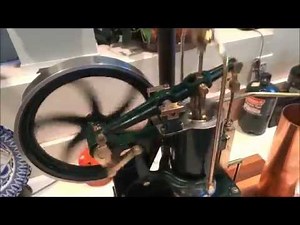 Rider Ericsson Hot Air Pumping Engine Quarter Scale Model Bix Burner Test