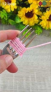 I sold 50 in one day!!! A genius idea with yarn and a Fork, you will love it 😍 #knitting #craft #diy