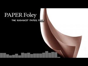 Paper Foley Sounds