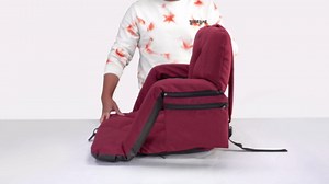 25inch Extra Wide Stadium Seat, Thick Bleacher Chair with Back Support and Cushion, 6 Reclining Positions Bleacher Seat with Armrest, Upgrade Sofa Style Stadium Chair for Sport Events and Outdoors