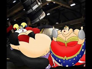 fat Harley Quinn vs fat wonder woman 💪