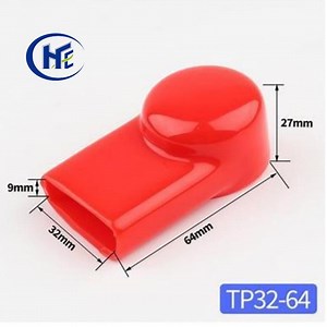 [Hot Item] Custom Flexible Rubber Battery Copper Bus Bar Connection Protective Cover Battery Terminal Bus Bar Protector Soft PVC Battery Connection Link Insulation Cap