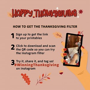 旅 It’s almost Thanksgiving, so get into the holiday spirit with our free Thanksgiving printables for kids. Scan the QR code to try out our fun AR filter and get access to our festive Thanksgiving coloring sheet. 不 Sign up now! >> bit.ly/3QHgWw0 #thanksgiving #thanksgiving2023 #ARFilterFun #printablethanksgiving #happythanksgiving #happythanksgivingday #WinningThanksgiving #thanksgivingfun | LittleThings - Trending Stories | Facebook