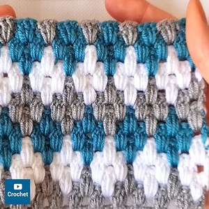 8.5K views · 714 reactions | Crochet Diamond Pattern | Crochet Tube | Facebook