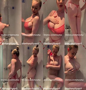 Beth Lily fully naked shower video