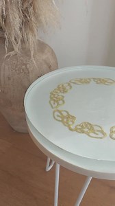 Embroidered Resin Table - Etsy