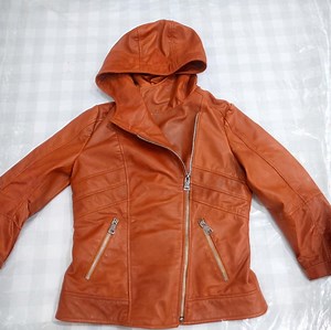 Hooded Leather Jacket for Men Slim Fit Cowhide Biker Jacket Winter Motorcycle Coat - Etsy Canada