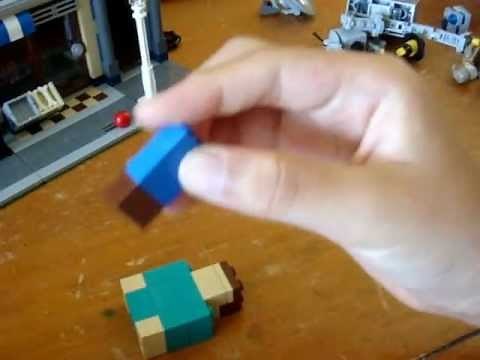 How to build a lego mine craft steve