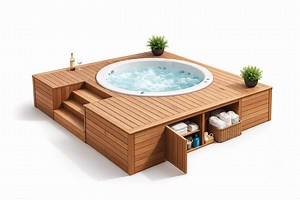 Hot Tub Surround Deck Plans PDF - Etsy UK