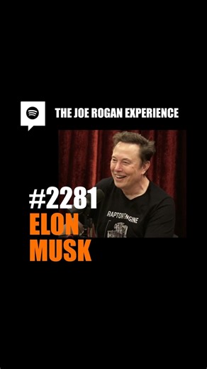 The Joe Rogan Experience on Instagram: "Ep 2281 • Elon Musk is a business magnate and senior advisor to President Donald Trump. His portfolio of businesses include Tesla, Inc., SpaceX, Neuralink, X, and many others. https://x.com/elonmusk"
