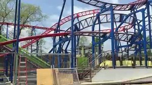 1.2K views · 32 reactions | No official grand opening date yet....but we are testing the Wild West Express today! #FunFunFun! | Adventure Park USA | Facebook
