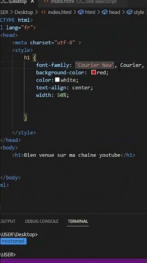 Créer un site internet avec html et Css