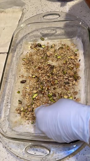 Homemade pistachio Baklava recipe #viralvideo #recipe #foryourpage #sweet #fyp #baklava | Kaley
