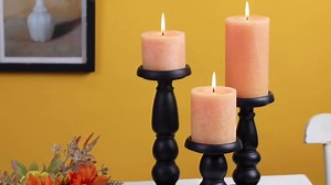 3x4 Inch Dark Blue Pillar Candles Set of 3 - Hand-Poured Unscented Candles, Long Clean Burning, Navy Blue Candle, Smokeless Dripless Candle for Dinner Table, Wedding, Home, Rustic Decor