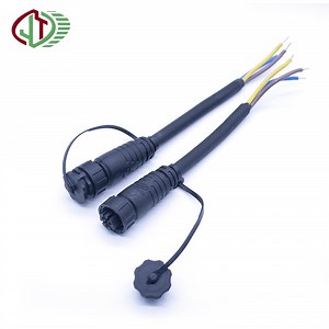 [Hot Item] M20 Waterproof Outdoor Dustproof Plug and Socket 34 Pin Male Female Connector with Dust Cap for LED Plant Light Wiring Harness