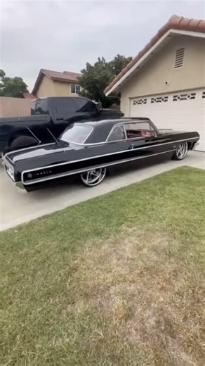 Hot Wheels - Black over billets and slammed in the driveway, they boys are on the next level! @just_mendez_ #chevrolet #impala #hydros #airsuspension #bagged #hotrod #carporn #stance #americanmuscle #musclecar #streetmachine #lowfastfamous | Low Fast Famous