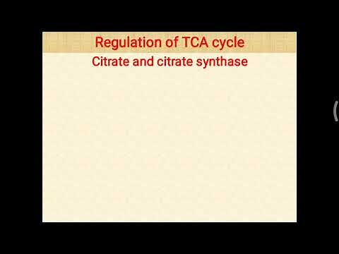 Regulation and inhibitors of TCA cycle