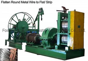 [Hot Item] Round Steel Wire Flattening Machine Flat Wire Pressing Machine for Strip