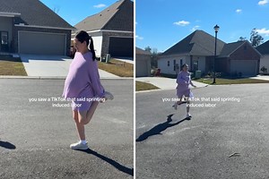 Pregnant Woman Hears Sprinting Helps Induce Labor—Decides to Give It a Try