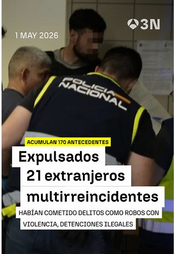 Expulsados de España: 21 ciudadanos extranjeros multirreincidentes