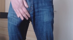 Bulge in Jeans - from soft to cum - buddylongdong