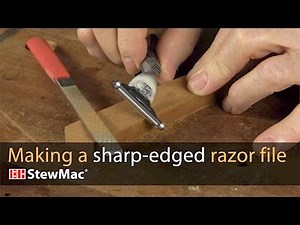 Making a sharp-edged razor file to replace nasty binding