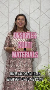 3.5K views · 60 reactions | DESIGNER KURTHI FABRICS To place order...