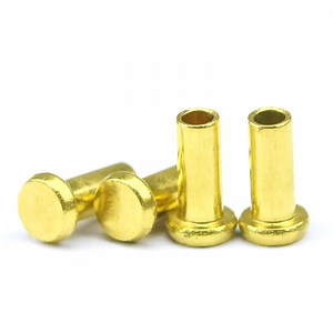 [Hot Item] China Manufacturer Brass Leather Rivets Pan Head Semi-Tubular ISO Certified Durable